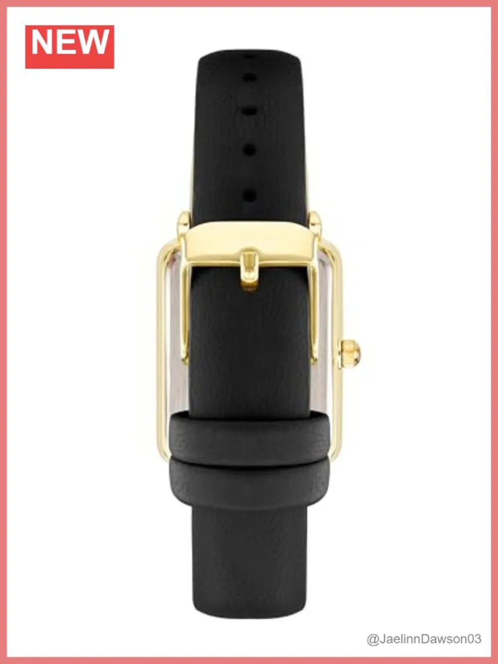 Anne Klein Women's Dress Watch Black Faux Leather Strap Japanese Quartz